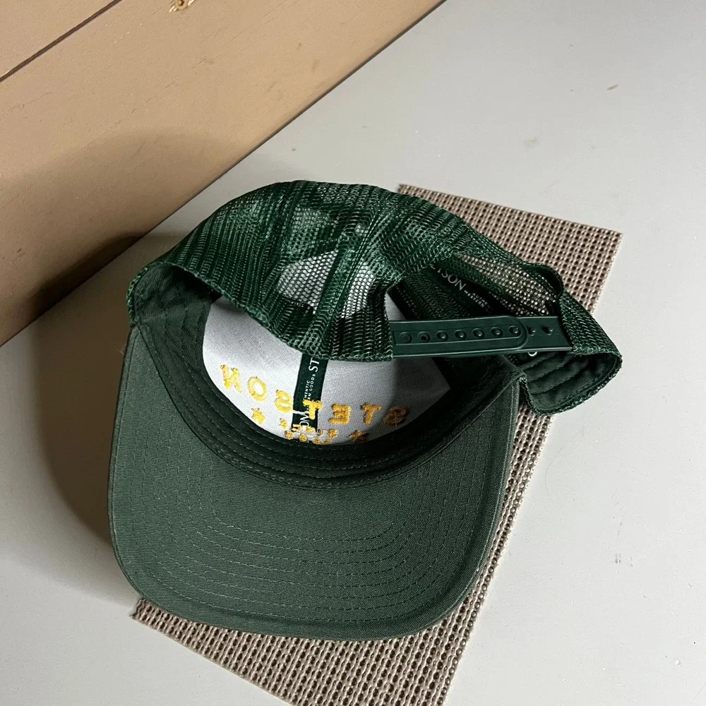 Stetson American Legend Trucker Hat Green Yellow Mesh Snapback Cap RN162443